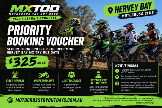Hervey Bay MXTOD – Priority Booking Voucher